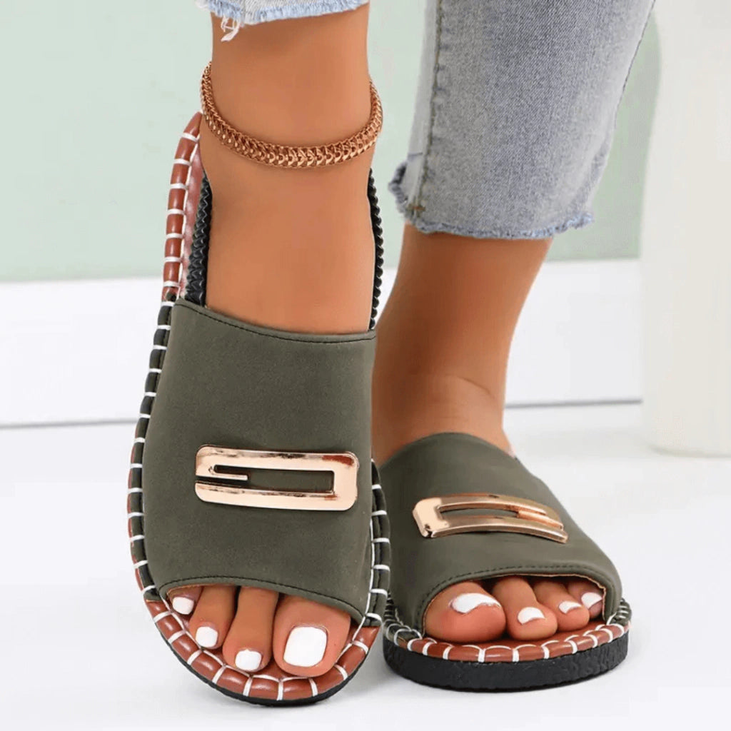 sandalia-feminina-casual-incanto-verde-loja-ortopedic